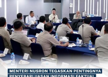 Menteri Nusron  : Jajaran Kementerian ATR/BPN Wajib Sebarkan Informasi Faktual