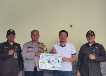 PLN UP3 Gunung Putri Bersama Polsek Cileungsi Sosialisasikan Bahaya Listrik dan Pengamanan Aset Kantor