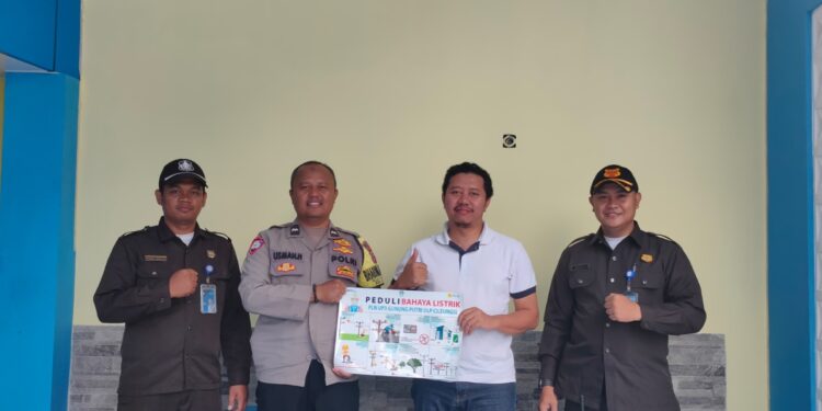 PLN UP3 Gunung Putri Bersama Polsek Cileungsi Sosialisasikan Bahaya Listrik dan Pengamanan Aset Kantor