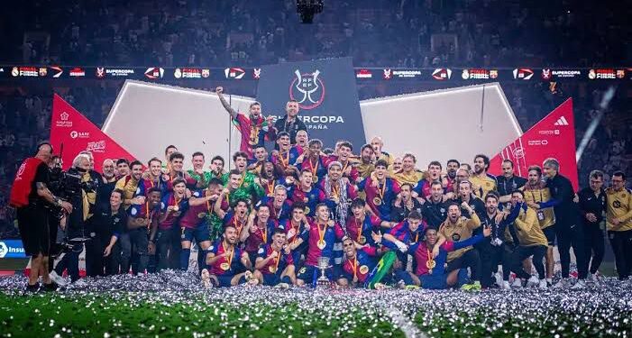 Final Piala Super Spanyol, Barcelona Tumbangkan Real Madrid 5-2
