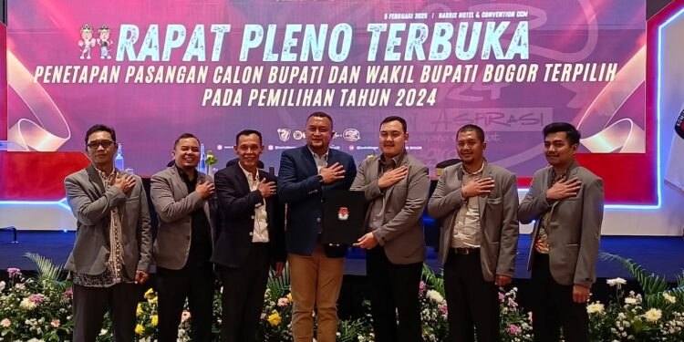 KPU Kabupaten Bogor Tetapkan Rudy Susmanto dan Ade Ruhandi sebagai Pemenang Pilkada 2024