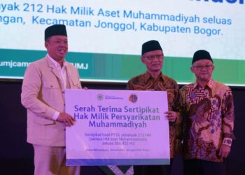 Ratusan Sertifikat Hak Milik Diserahkan Menteri ATR/BPN Kepada PP Muhammadiyah