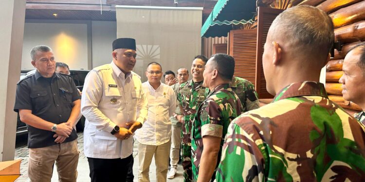 Sambut Kedatangan Kaskogartap II / Bandung, Rudy Susmanto Tegaskan Ingin Terus Jaga Sinergi Dengan TNI