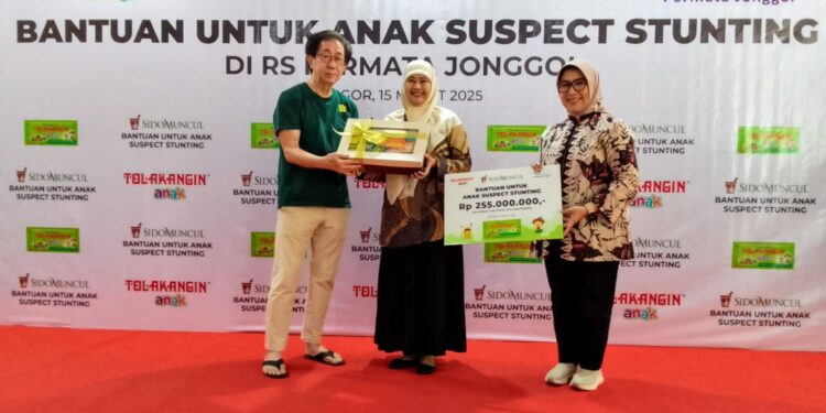 RS Permata Jonggol Gandeng PT Sido Muncul Bantu Anak Suspect Stunting di Jonggol