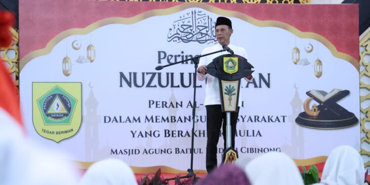 Wabup Bogor Jaro Ade Pimpin Peringatan Nuzulul Qur’an, Tekankan Pentingnya Akhlak Mulia