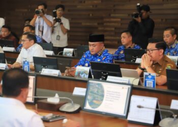 Bupati Bogor Rudy Susmanto dan Gubernur Jabar Dedi Mulyadi Hadiri Rapat Koordinasi di Kemen PU Bahas Pengendalian Banjir