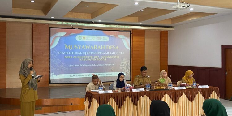 Desa Gunung Putri Gelar Pembentukan Koperasi Desa Merah Putih Sesuai Instruksi Presiden