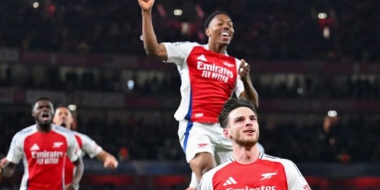 Arsenal Pecundangi Real Madrid 3-0 di Liga Champions, Declan Rice On Fire