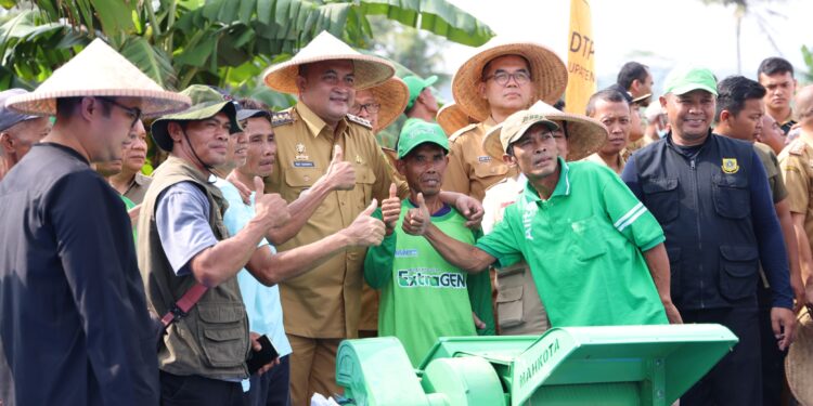 Perkuat Sektor Pertanian, Bupati Bogor Serahkan Bantuan Alat dan Sarpras ke Petani di Leuwisadeng