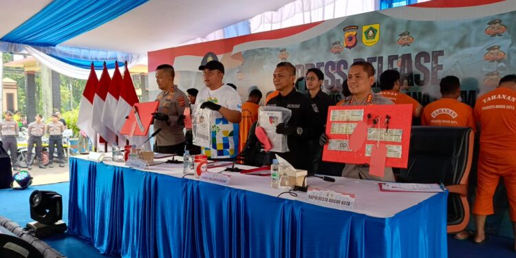 Polisi Amankan 9 Oknum Berkedok “Mata Elang” di Bogor, 109 Kendaraan Disita