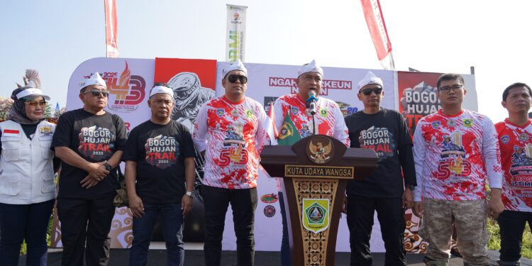 1350 Perserta Ikut Memeriahkan Bogor Hujan Trail 2025 di Sentul