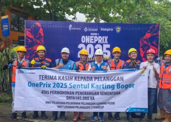 Dukung Kelancarana Gelaran Oneprix 2025 PLN Gunung Putri Sambung Listrik Sementara 105.000 VA