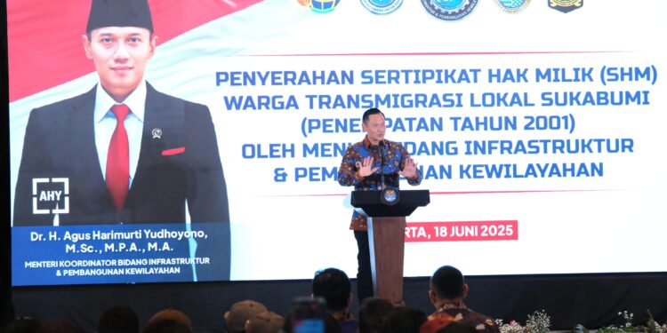Apresiasi Kementerian ATR/BPN, Menko AHY: Tanpa Kepastian Tanah Tak Akan Ada Pembangunan