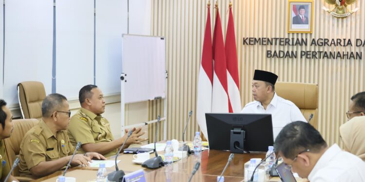 Audiensi Wali Kota Bekasi, Menteri Nusron Tekankan Kerja Sama untuk Percepat Sertipikasi Aset Pemkot