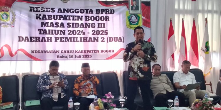 Dampak Dari Proyek Bendungan Cibeet jadi Keluhan Dalam Reses Dewan di Cariu