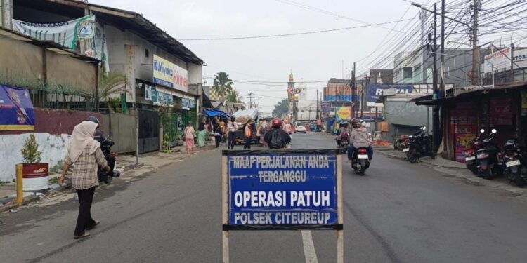 280 Kendaraan Terjaring Razia Gabungan di Pasar Citeureup, Satlantas Tekankan Kesadaran Berlalu Lintas