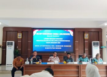 Musdes Citaringgul, Ketua BPD Ingatkan Soal Kesadaran Menjaga Infrastuktur yang Sudah Dibangun
