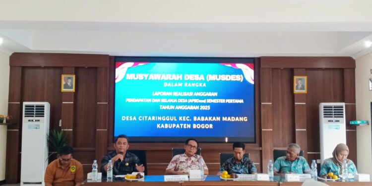 Musdes Citaringgul, Ketua BPD Ingatkan Soal Kesadaran Menjaga Infrastuktur yang Sudah Dibangun