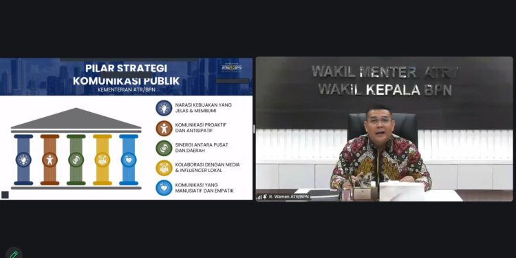 Wamen Ossy Sampaikan Lima Pilar sebagai Rujukan Strategi Komunikasi Publik Kementerian ATR/BPN