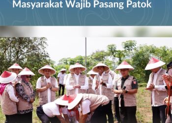Di Momen Pencanangan GEMAPATAS 2025, Menteri Nusron: Semua Masyarakat Wajib Pasang Patok