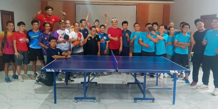 Tenis Meja Meriahkan Kades Cup III Desa Gunung Putri