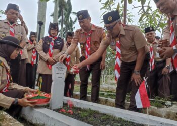 Khidmat di Bawah Gerimis, Pemkot Peringati Hari Lahir Pramuka ke-64