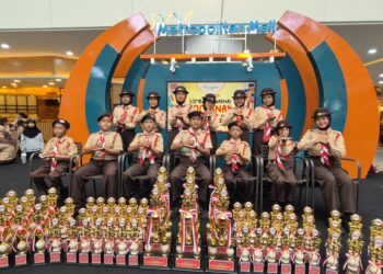 Regu Pramuka SDN Rawailat Sabet Juara 1 LKBB