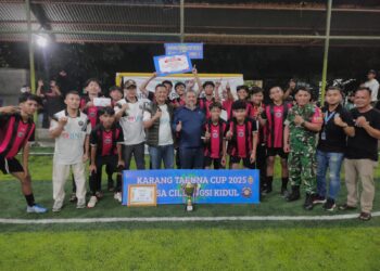 Perdana, Kartar Desa Cileungsi Kidul Gelar Futsal Cup U 17 2025