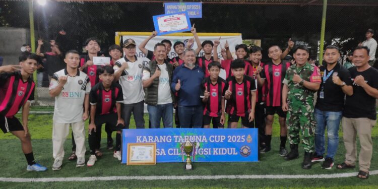 Perdana, Kartar Desa Cileungsi Kidul Gelar Futsal Cup U 17 2025