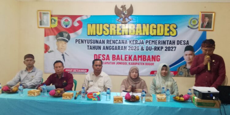 Musrenbangdes Balekambang Jonggol: Insfrastruktur Menjadi Prioritas
