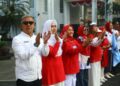 Lepas Peserta Jalan Sehat POW Kota Bogor, Ini Pesan Denny Mulyadi