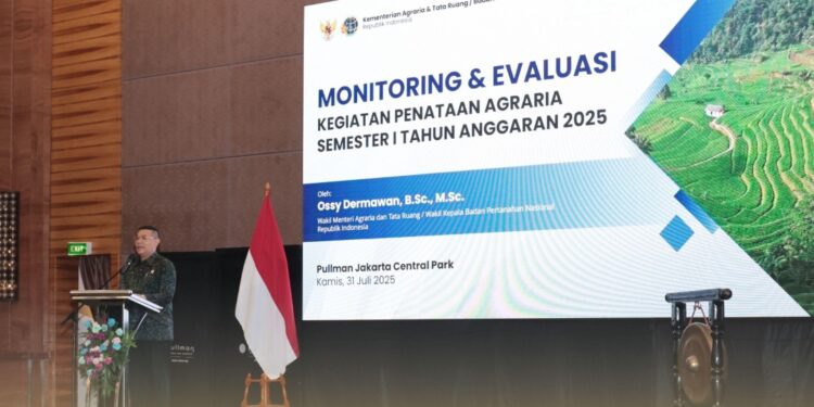 Buka Monev Penataan Agraria Semester I 2025, Wamen Ossy Tekankan Pentingnya Penataan Akses Demi Peningkatan Taraf Hidup Masyarakat