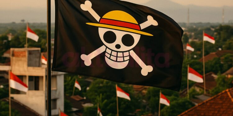 Jelang HUT RI, Bendera One Piece Turut Berkibar Sebagai Simbol Kekecewaan Masyarakat