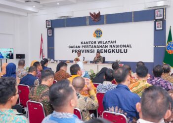 Pesan Wamen Ossy ke Jajaran Kanwil BPN Provinsi Bengkulu: Peraturan Perundangan Harus sebagai Prinsip