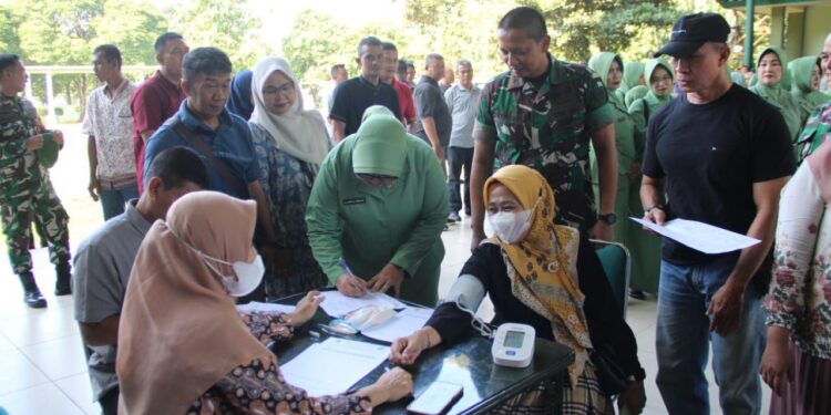 Sambut HUT TNI ke-80, Kodim 0621 Bogor Gelar Bakti Sosial Kesehatan