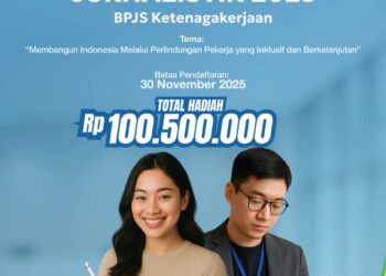 BPJS Ketenagakerjaan Gelar Lomba Karya Tulis Jurnalistik 2025, Total Hadiah Rp100,500,000