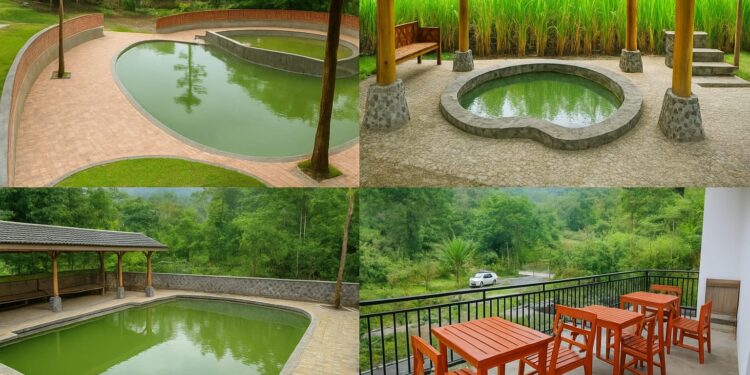 Lembah Alam Tirta, Pemandian Air Panas Sejuk di Kaki Gunung Pancar