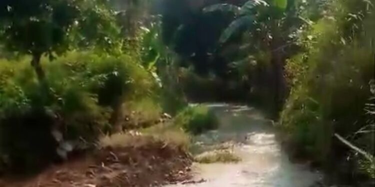 Sungai di Desa Nambo Tercemar, Ulah Gudang Sarden ???