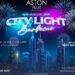 Suasana makan malam BBQ City Light di rooftop ASTON Pluit Hotel & Residence Jakarta.