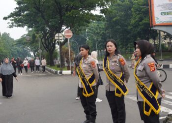 Mojang Lodaya Polres Bogor Hadir Untuk Pengunjung CFD