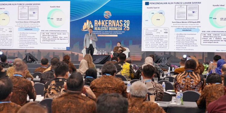 Raker REI 2025, Menteri Nusron Minta Pelaku Industri Perumahan Tidak Pakai Lahan LP2B