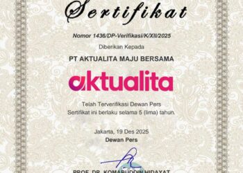 Kado Terindah di Usia ke 1 Tahun, Media AKTUALITA Lolos Verifikasi Faktual Dewan Pers
