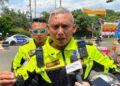 KBO Satlantas Polres Bogor Iptu Ardian Novianto memberikan keterangan pers terkait volume kendaraan di Puncak saat Natal 2025.