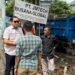 Ketua Komisi I DPRD Kabupaten Bogor M. Irvan Maulana alias Ipeck saat meninjau pembongkaran saluran air di Jalan Raya Tengsaw.