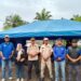 Relawan RAPI 07 Cileungsi saat bertugas di Posko Bantuan Komunikasi Nataru di Metland Transyogi.