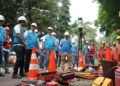 Apel siaga personel PLN UID Jawa Barat dalam rangka mengamankan pasokan listrik libur Natal dan Tahun Baru.
