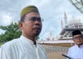 Ratusan jemaah melaksanakan ibadah salat Jumat perdana di Masjid Nurul Wathon Kabupaten Bogor.