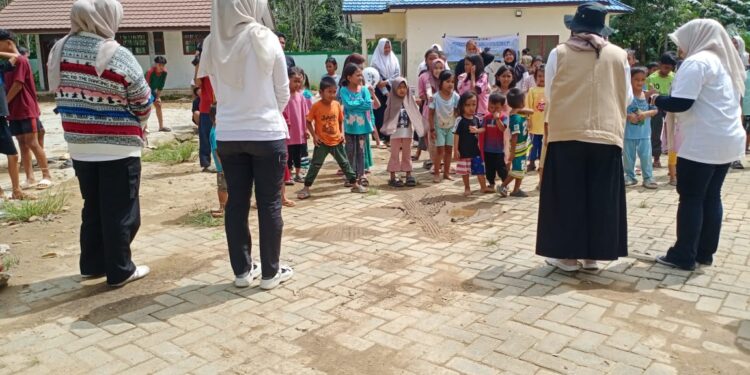 Berikan Trauma Healing, BPBD Balangan : Pulihkan Senyum Bangalan