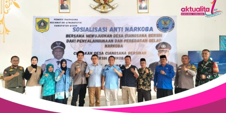 Cegah Narkoba Dari Desa, Ciangsana Gandeng BNNK Bogor Edukasi Masyarakat