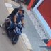 Lokasi pencurian motor di depan toko kosmetik Cileungsi terekam CCTV.
